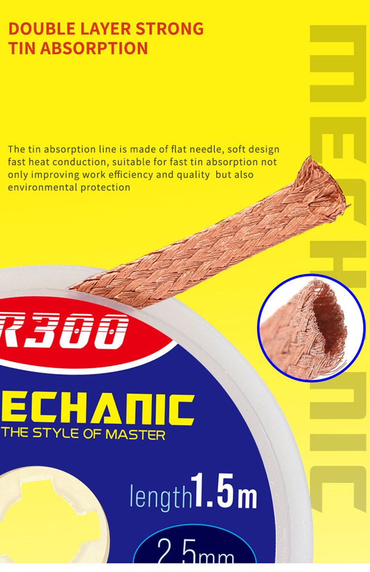 Dây hút chì, hút thiếc sửa chữa điện thoại, máy tính Mechanic