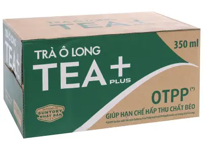 Thùng Nước Olong Tea Plus 350ml - Chai Nhựa