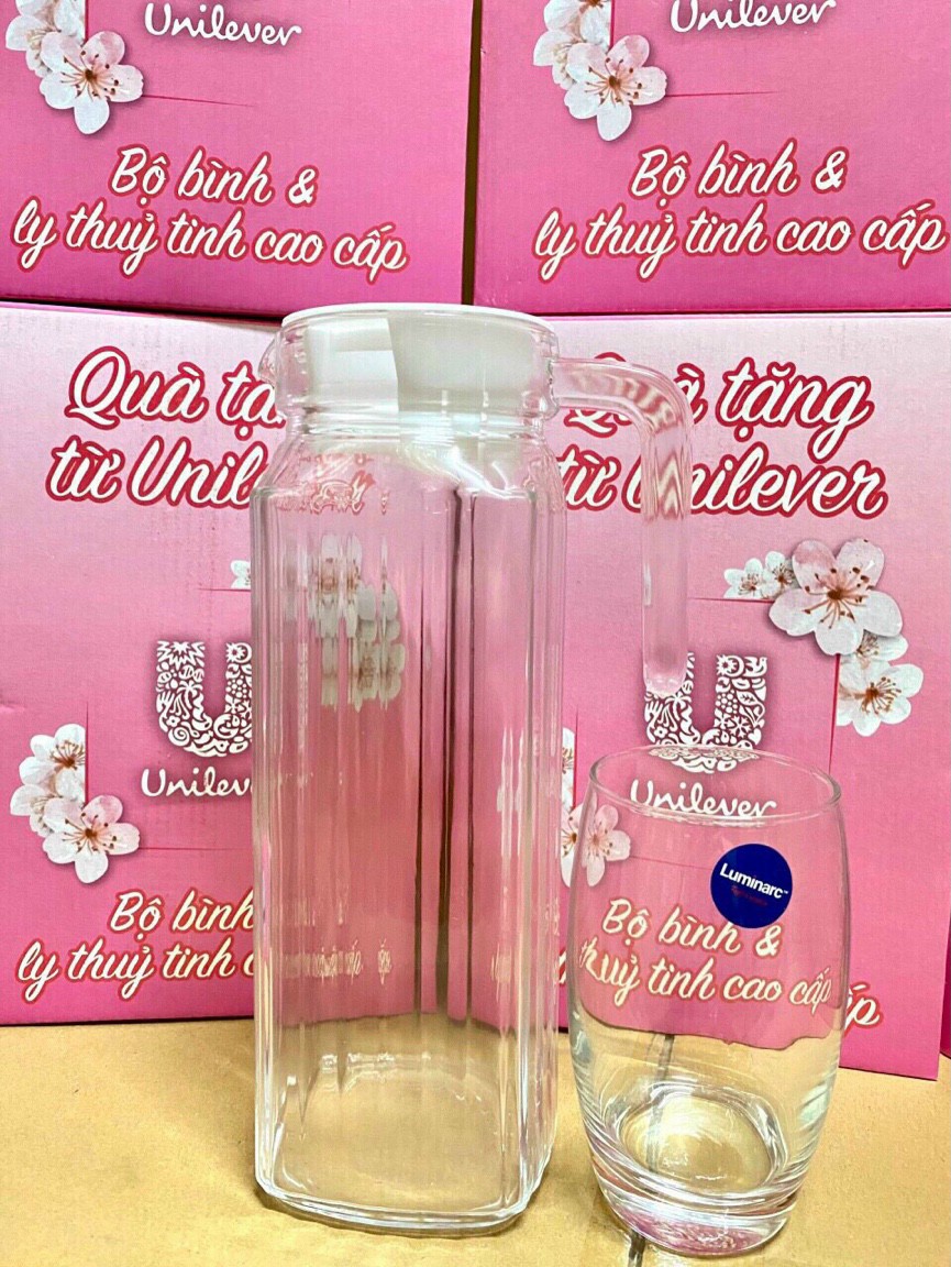 Bộ Bình Kèm Ly Thủy Tinh 1.1 lit