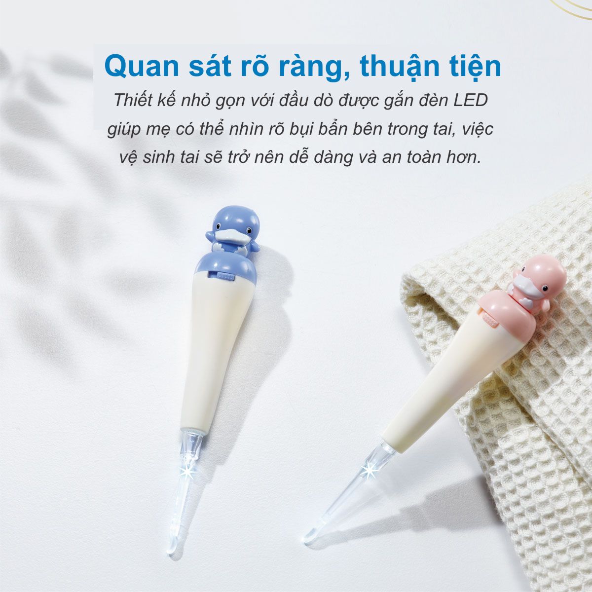 Ráy tai có đèn cho bé KUKU KU3036