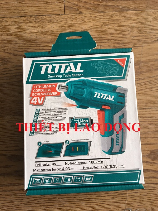Máy siết vít dùng pinLithium 4V Total TSDLI0401