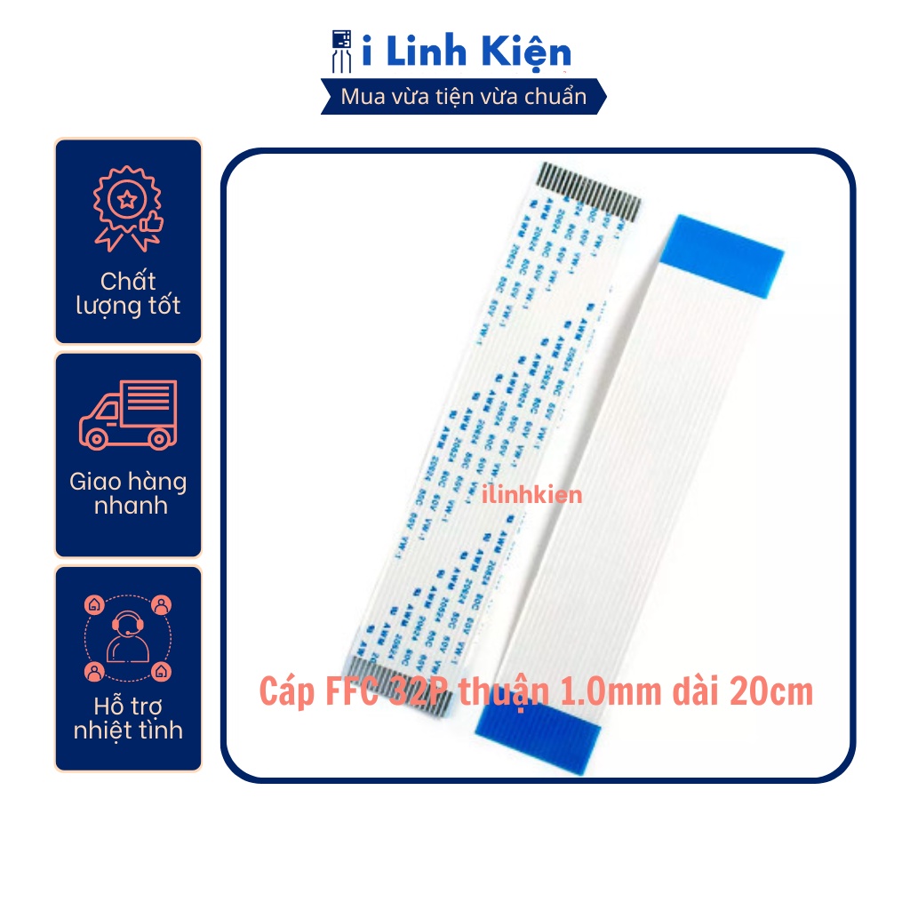 Cáp FFC 32P thuận 1.0mm dài 20cm loại 1