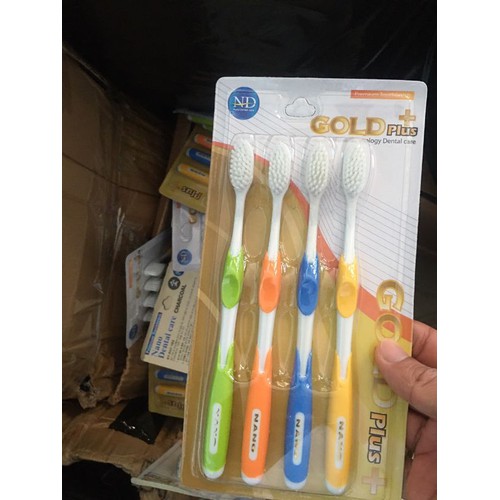 vỉ 4 bàn chải đánh răng siêu mềm