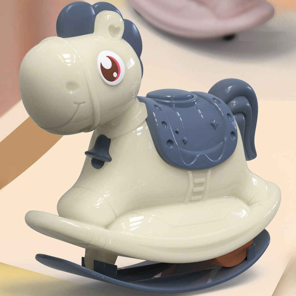 Đồ Chơi Xe Ngựa Bập Bênh Và Chạy Cót 2in1 Cho Bé
