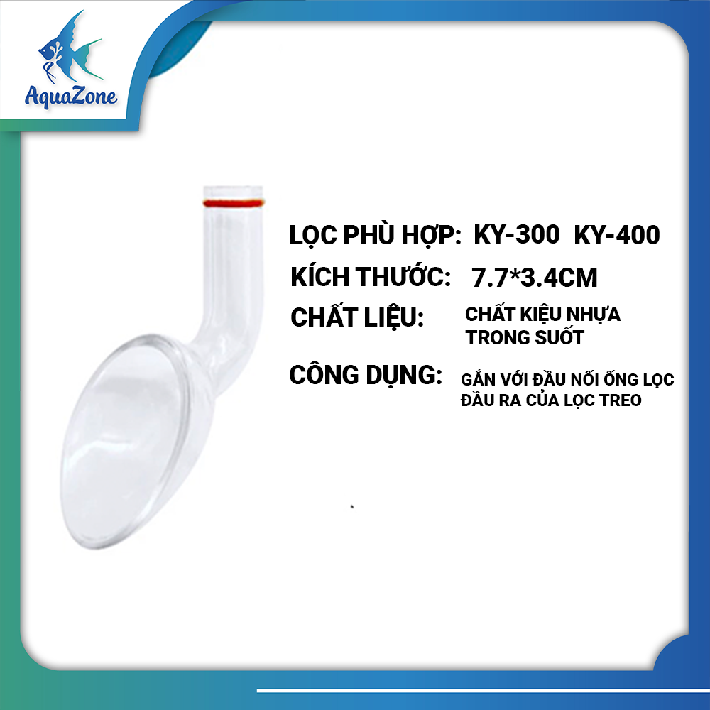 Phụ kiện dành cho lọc treo Marine ( ống nối dài, ống nối hút váng, đầu out, ống nối đầu in out)