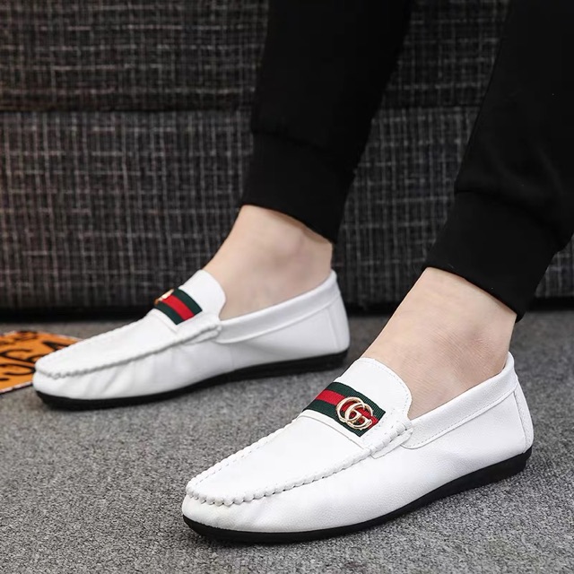Giày Lười Nam GC Quai Xanh Da Xần