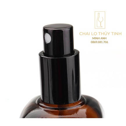 Lọ thủy tinh nâu xịt - -