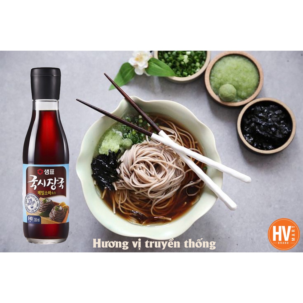 [Hàng Chuẩn] Nước Sốt Mỳ Lúa Mạch Soba Sempio Hàn Quốc 350ml