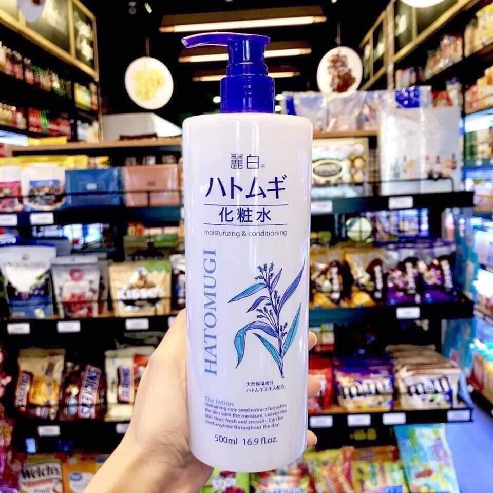Sữa Tắm Trắng Da Hạt Ý Dĩ Hatomugi 800ml