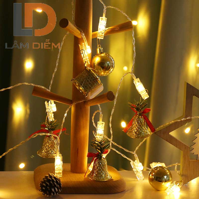 Dây đèn led 4m 20 bóng đèn kẹp ảnh