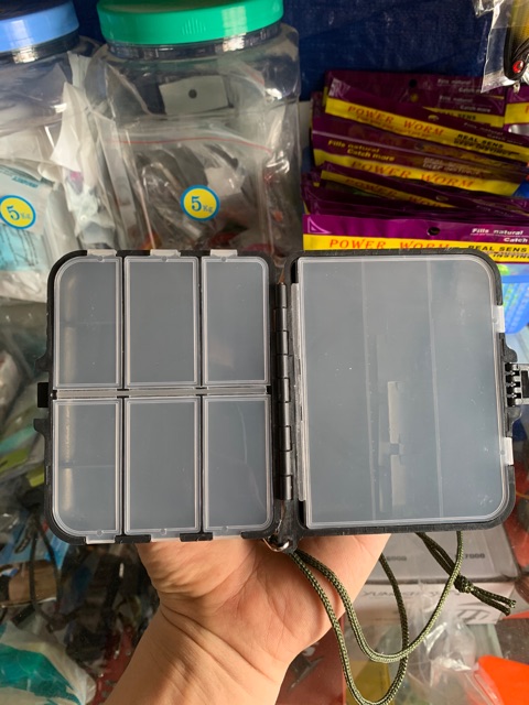 Hộp đựng lưỡi câu cá, khóa link, mani