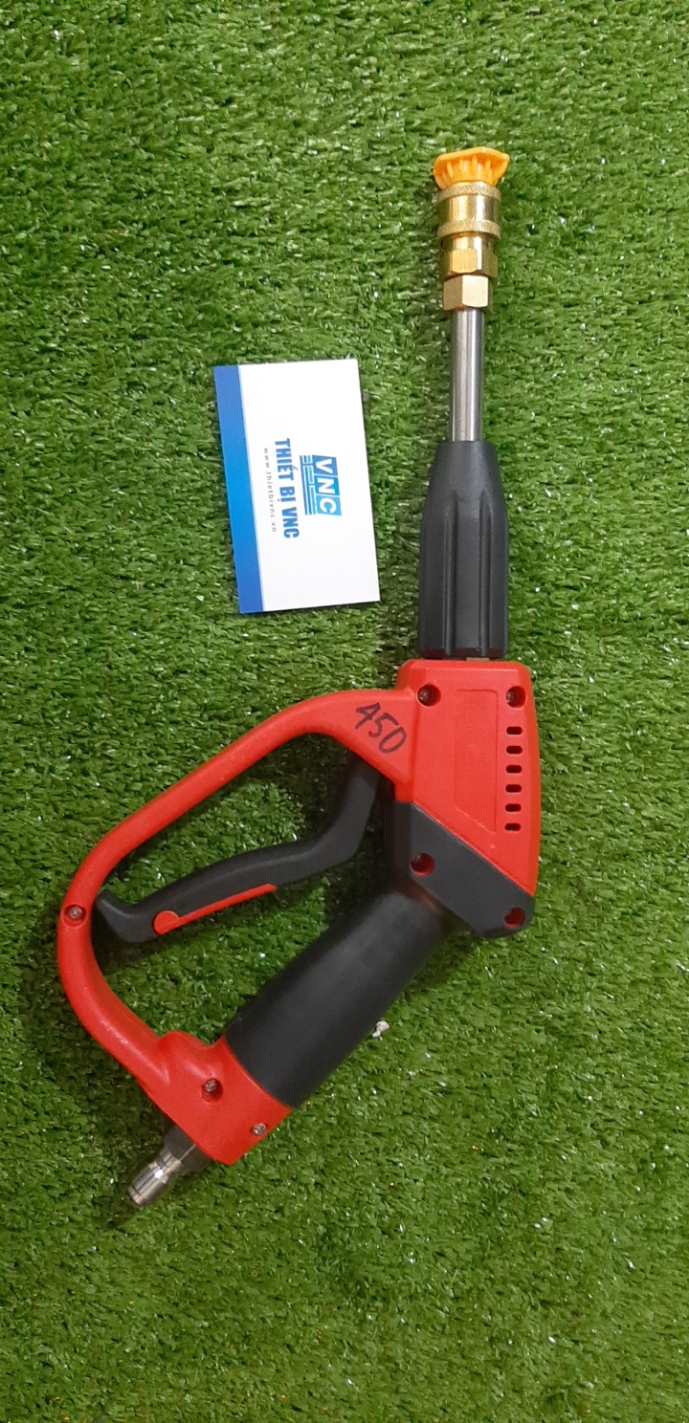 Súng rửa xe cao áp đỏ dài, ngắn áp max 5000psi