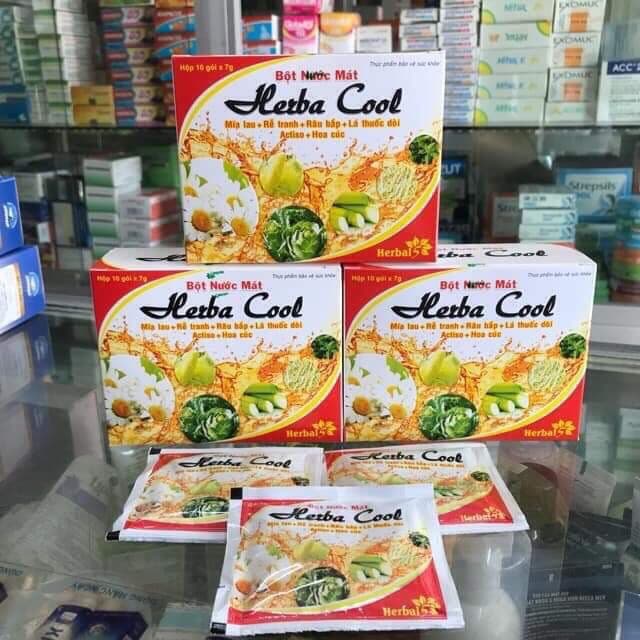 [HCM]Bột nước mát Hebacool- Làm mát thanh lọc cơ thể