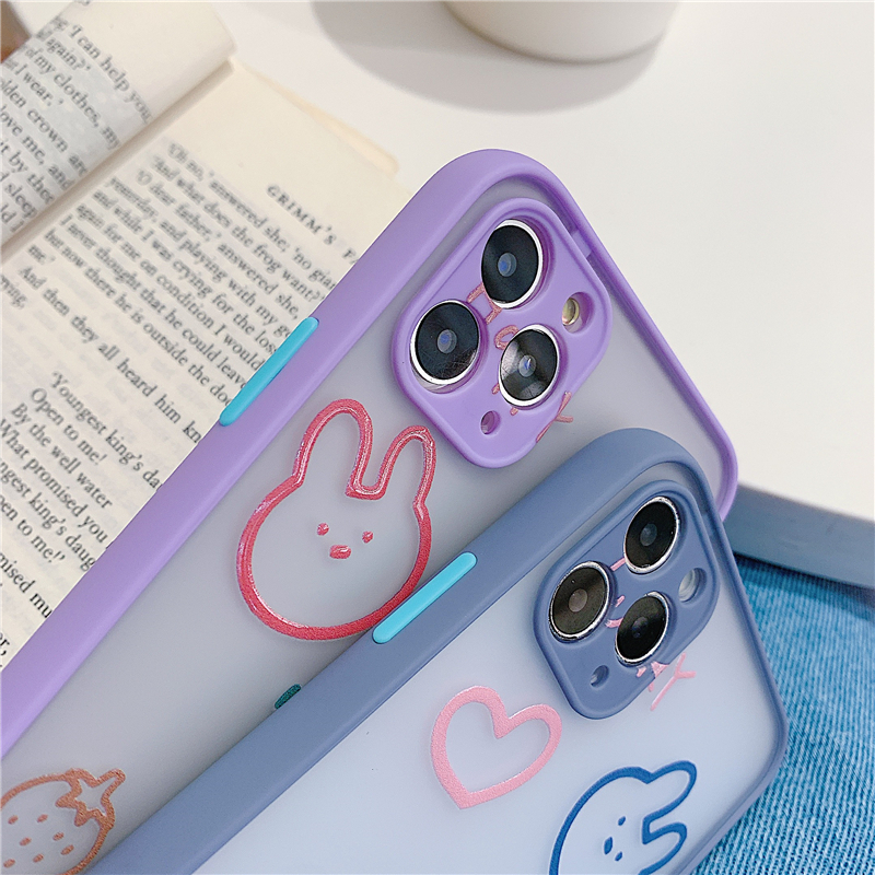 Ốp Lưng Nhám Chống Sock Va Đập Bảo Vệ Camera Happy