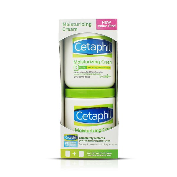 SET 2 KEM DƯỠNG DA CETAPHIL MOISTURIZING CREAM 566G