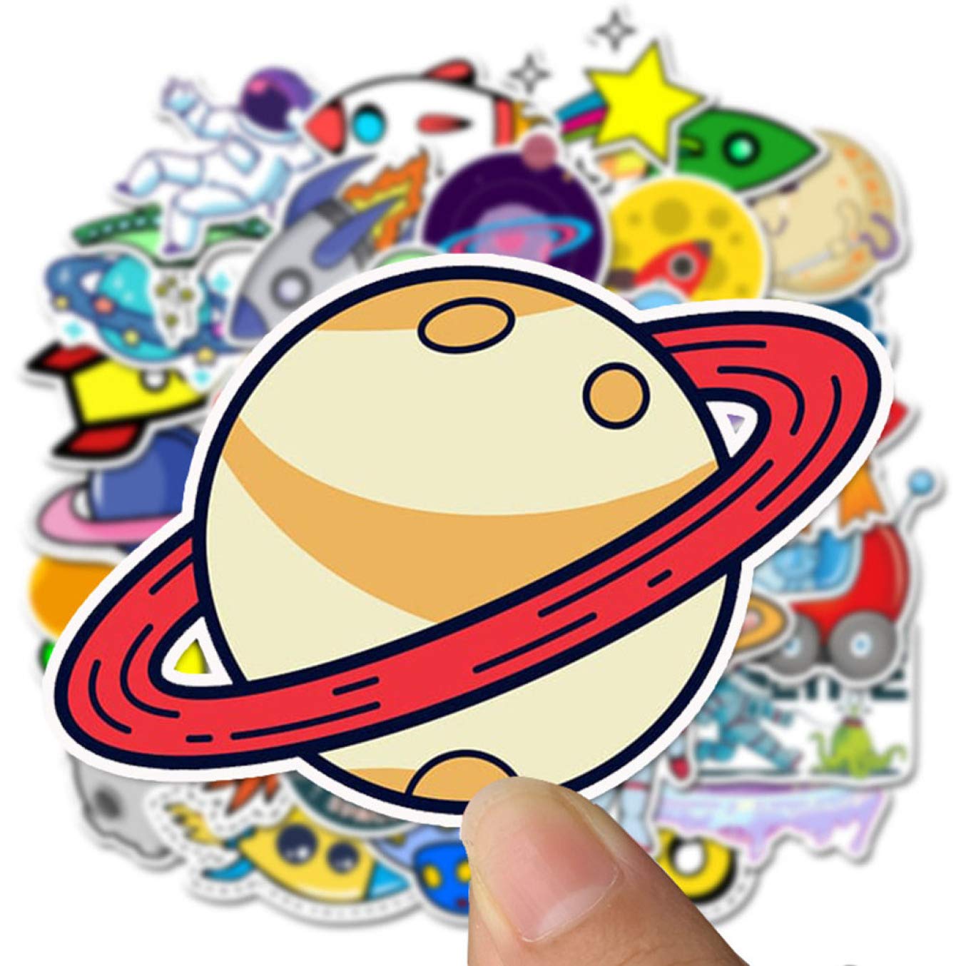 Set 30-60 sticker planet space
