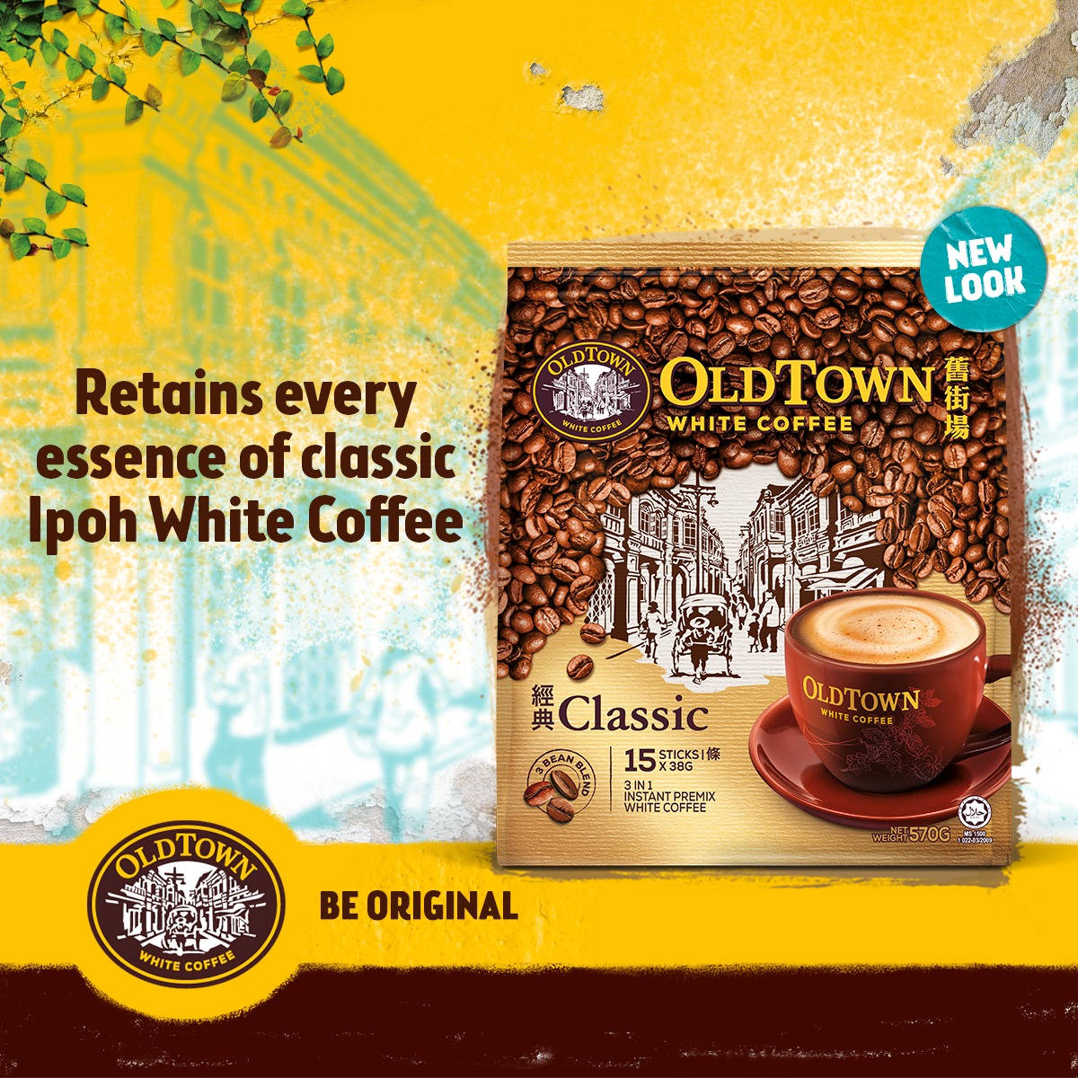 ( Bao Bì Mới ) Cà phê trắng Classic OldTown White Coffee Malaysia