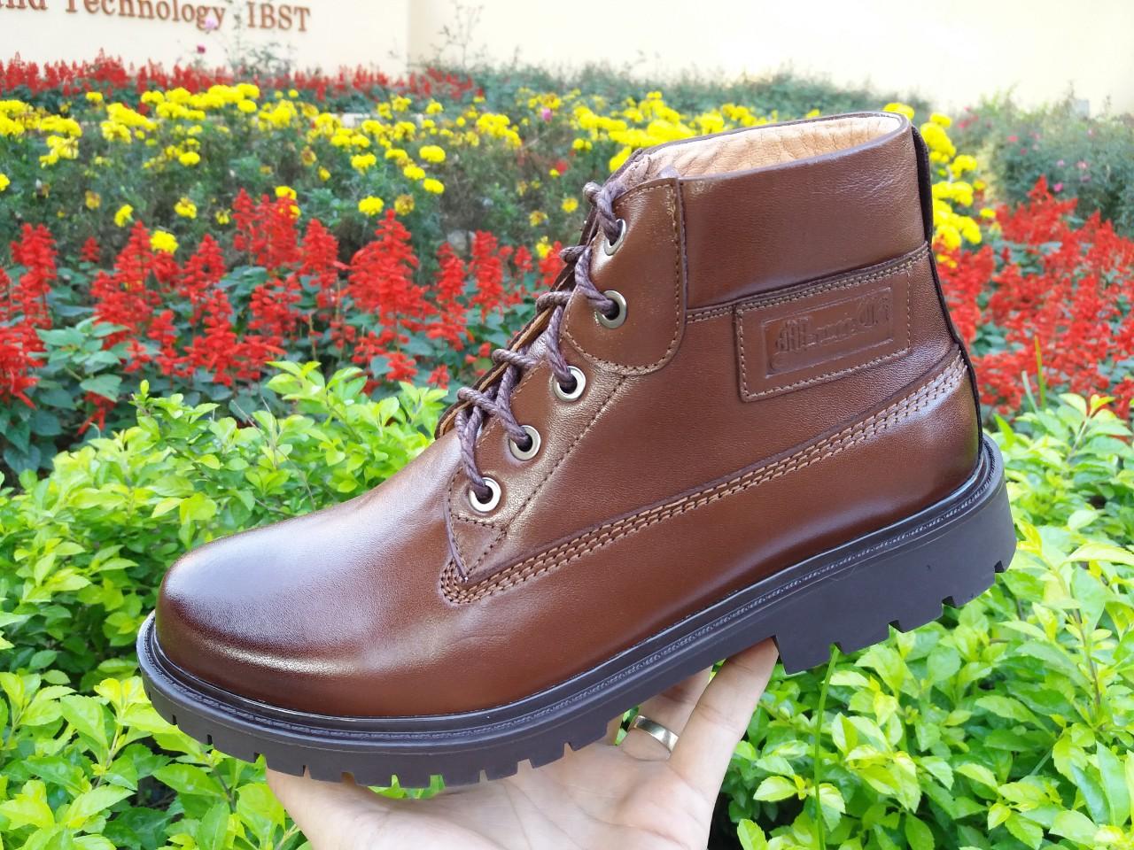 Giầy đốc (boot) cao cổ nam da bò
