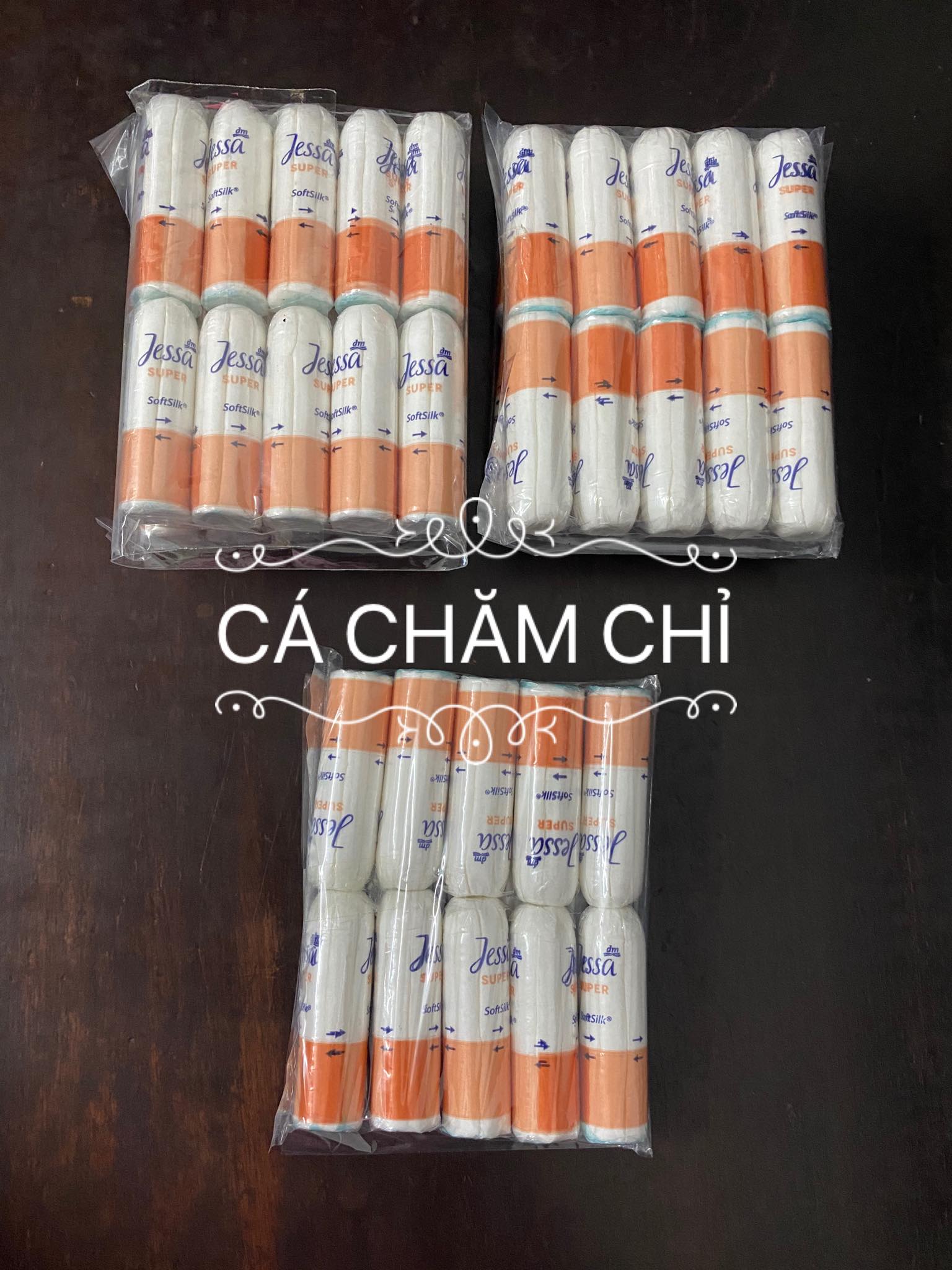 (Bán lẻ tampon) Set 10 chiếc tampons Jessa đủ size date 2026 hàng Đức