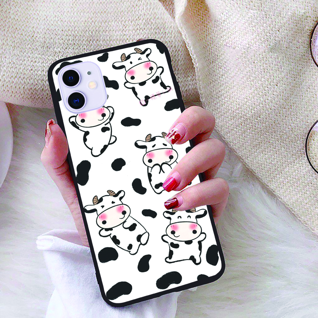 Ốp lưng iPhone 11 viền dẻo TPU BST Bò Sữa