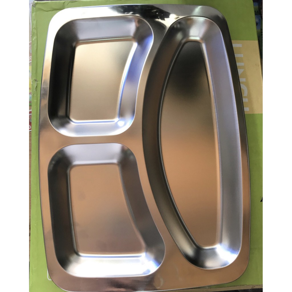 KHAY PHẦN INOX 3 NGĂN