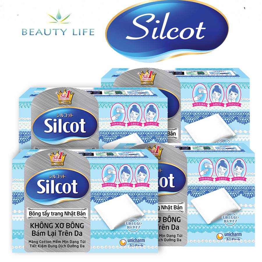 Bông Tẩy Trang Silcot Cơ Bản 82 Miếng/Hộp