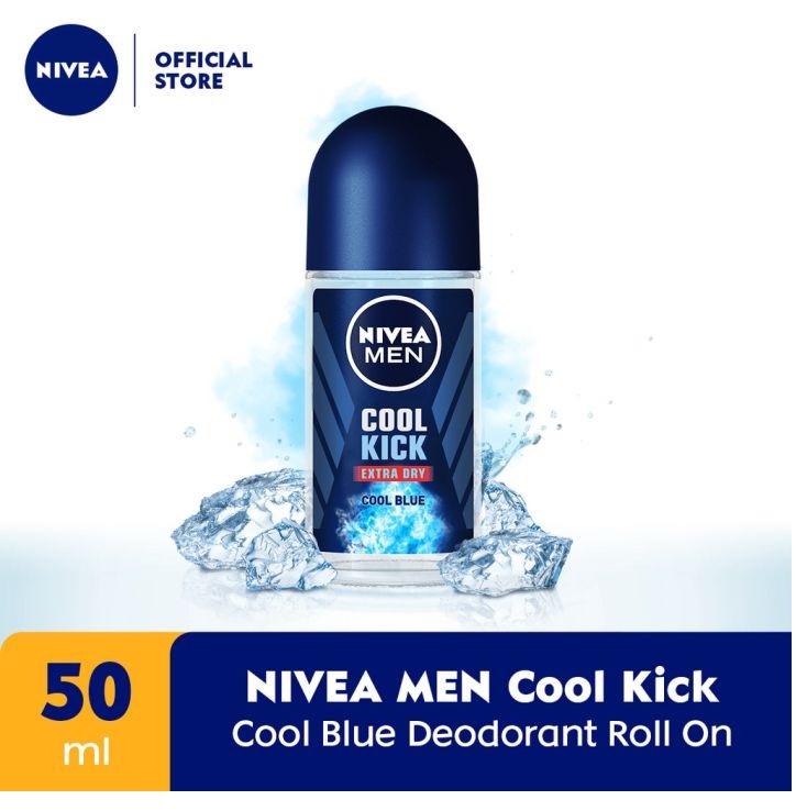 Lăn Khử Mùi Nam Nivea Men Cool Kick 50ml Mát lạnh mạnh mẽ 48h