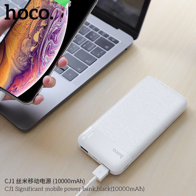 [10000 mah] SẠC DỰ PHÒNG IPHONE ANDROID HOCO CJ1 10000 MAH SIÊU MỎNG HÀNG CỰC ĐẸP