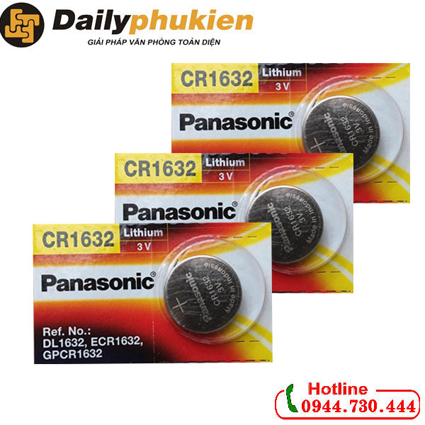 Pin CR 1632 vỉ 1 viên Panasonic chính hãng