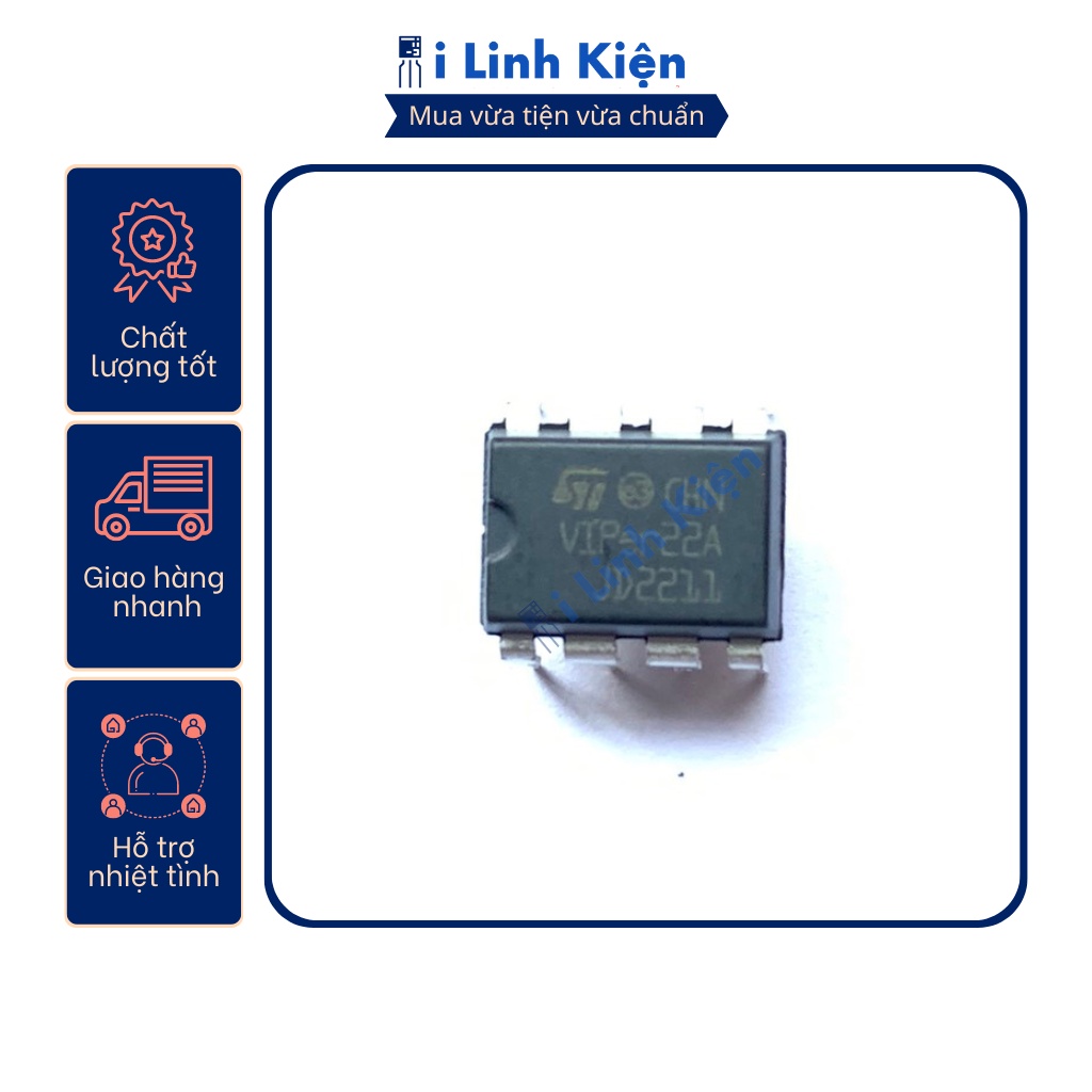 IC nguồn Viper22A chất lượng tốt.