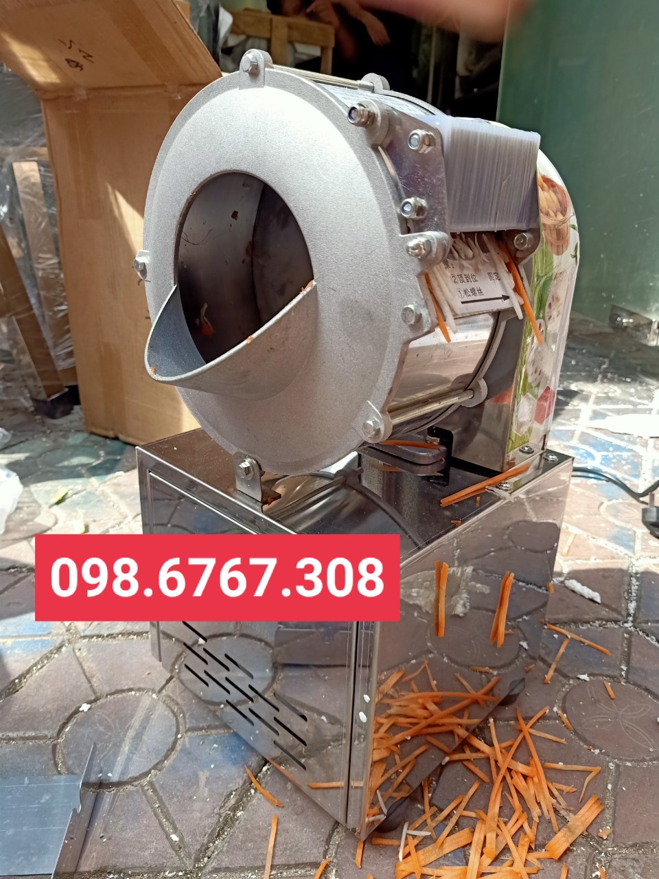 Máy cắt lát khoai tây khoai lang siêu mỏng