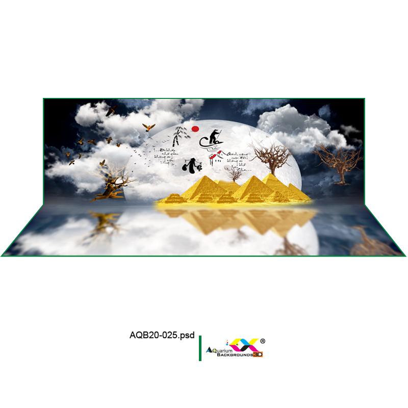 Tranh 3D Koifish, tranh bộ ấn tượng, đầy ý nghĩa, lưng 60x40cm, đáy 60x40cm