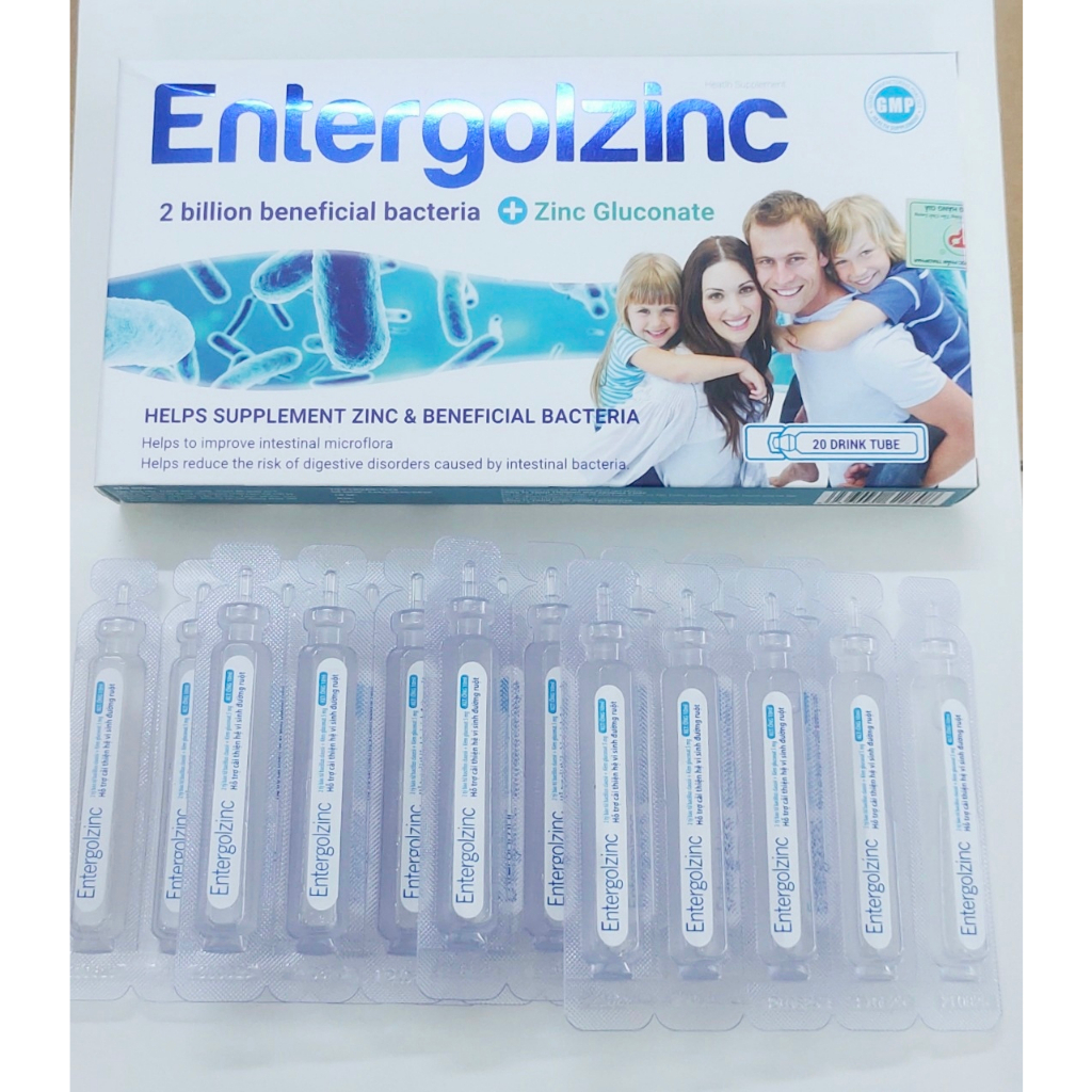 Men tiêu hoá Entergolzinc cân bằng vi khuẩn đường ruột, giúp hấp thụ và tiêu hóa tốt hơn, bổ sung vi khuẩn có lợi