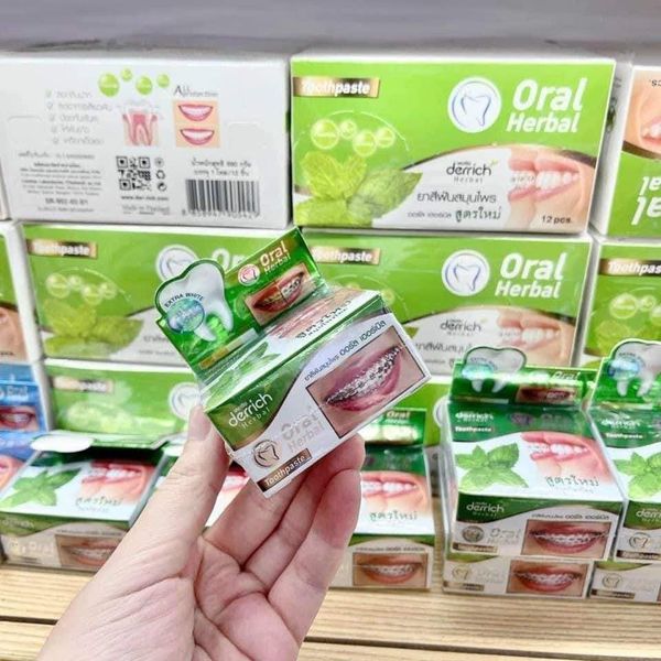 BỘT TRẮNG RĂNG SIÊU CẤP DERRICH X2 THÁI LAN -BẠC HÀ THƠM MIỆNG