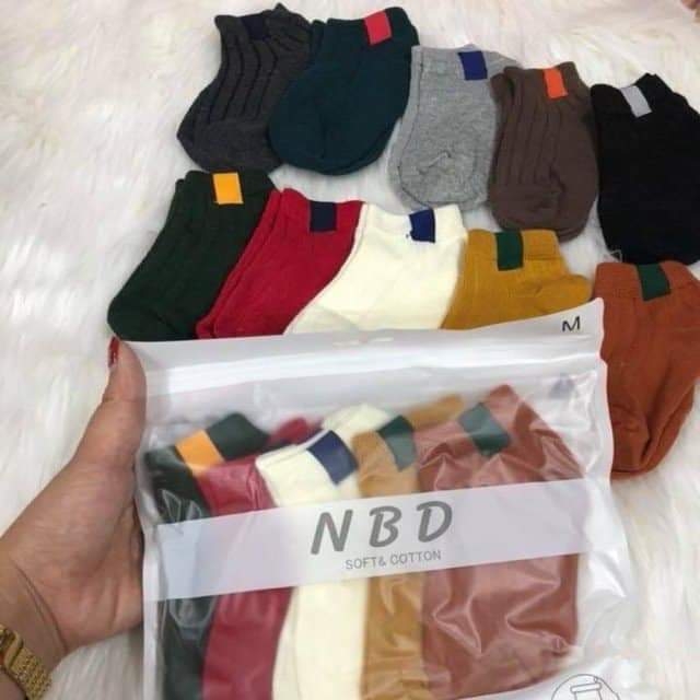 Combo 5 đôi tất gân màu NBD cho bé