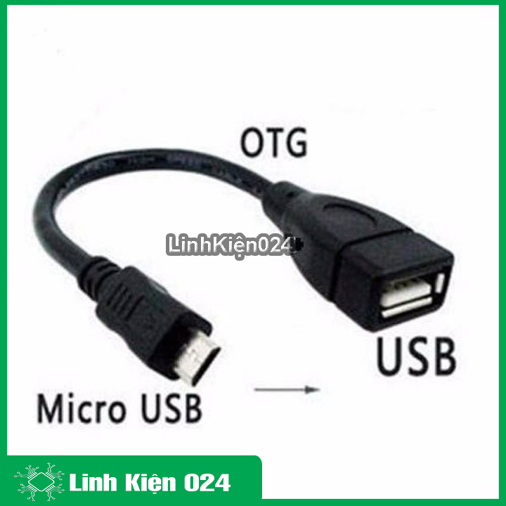 (XẢ HÀNG) Cáp OTG USB Cái-MicroUSB ( Kết nối điện thoại với USB, Chuột, Tay Game... )