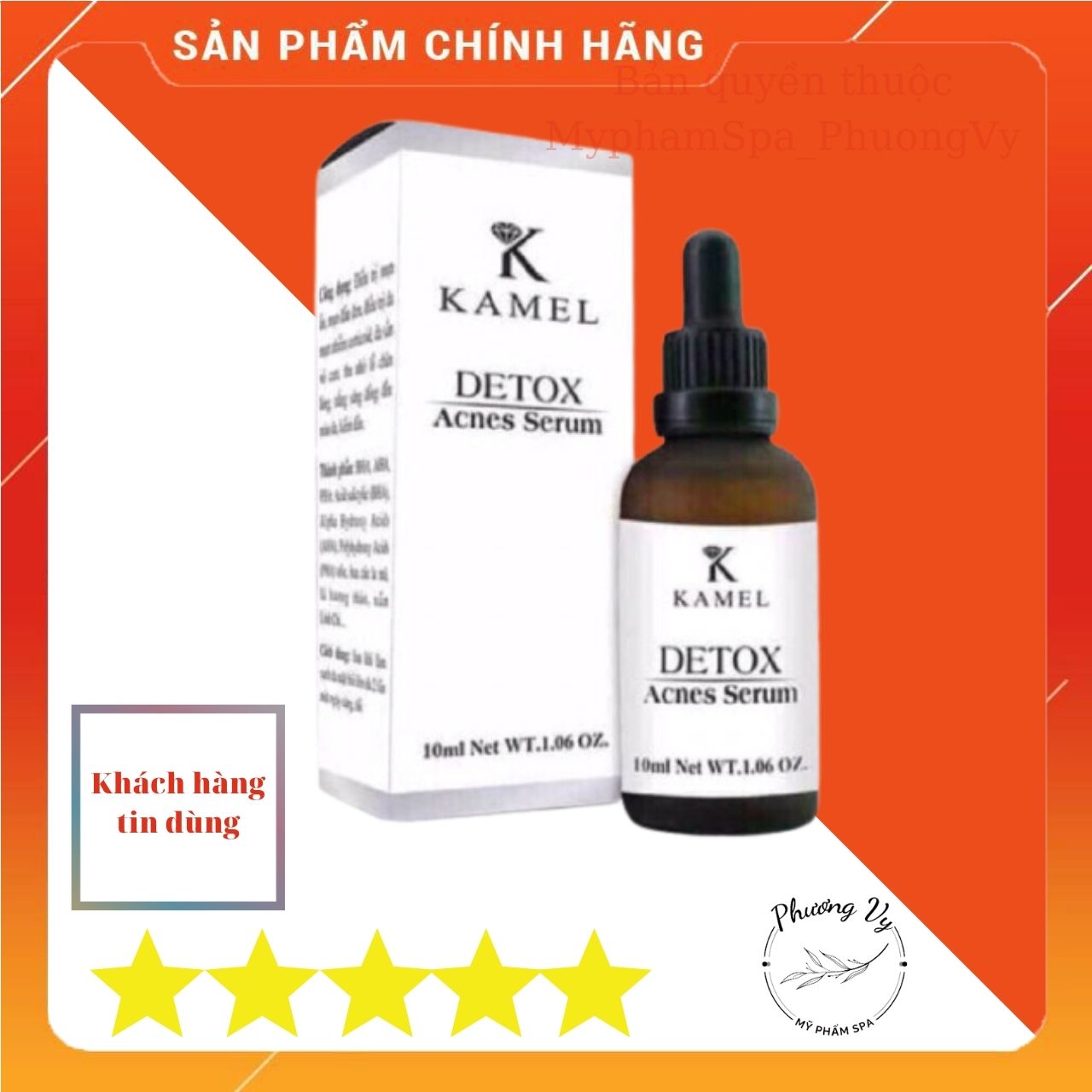 [Chính Hãng] Tinh Chất Trị Mụn Kamel Serum Detox Acnes 10ml (đã có mẫu mới)
