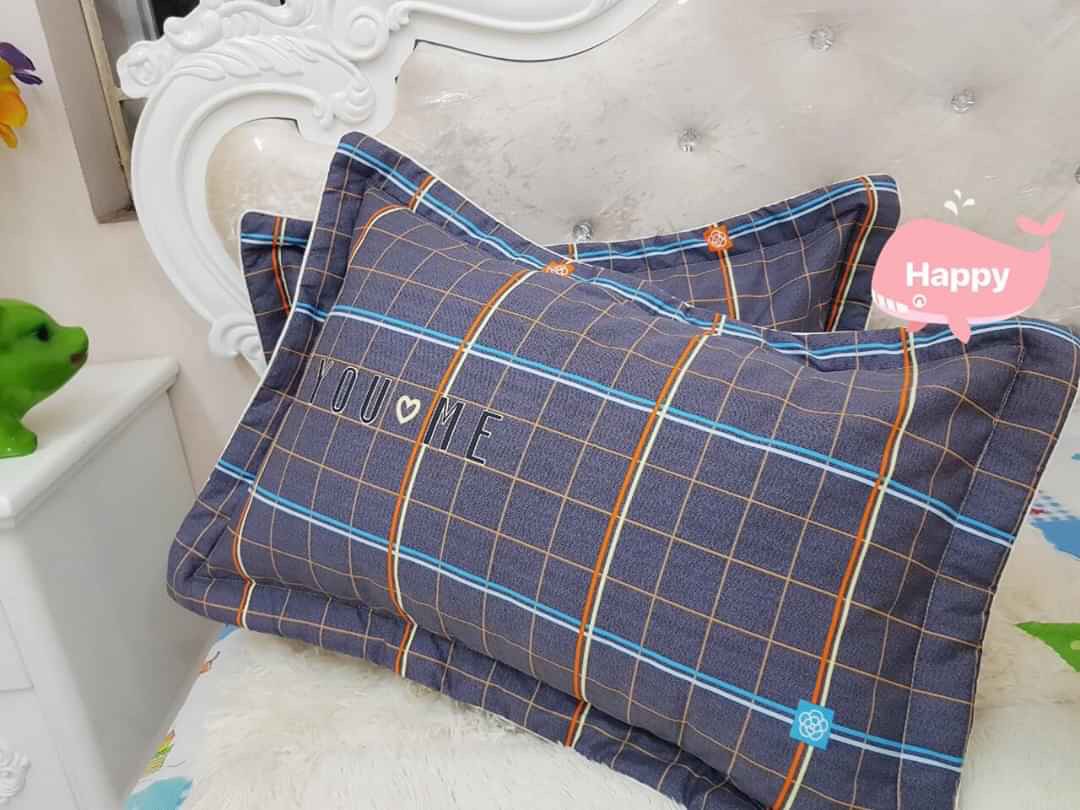(FreeShip MAX) Combo 2 Ruột Gối Kèm Vỏ Gối (Ép Chân Không)