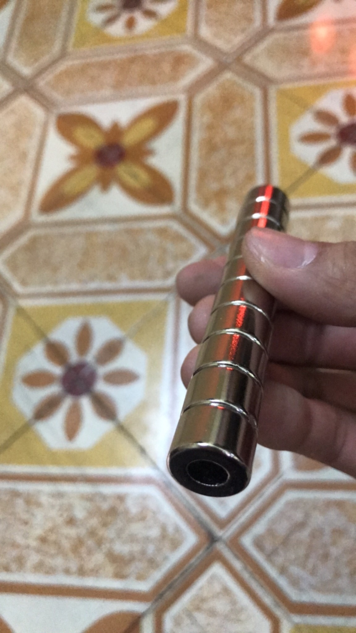 Nam Châm Đất Hiếm 15x10 lỗ thẳng 8mm ( SIÊU HÚT)