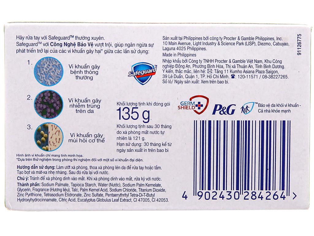 Xà Bông Cục Safeguard Thảo Mộc Thơm Mát 135g