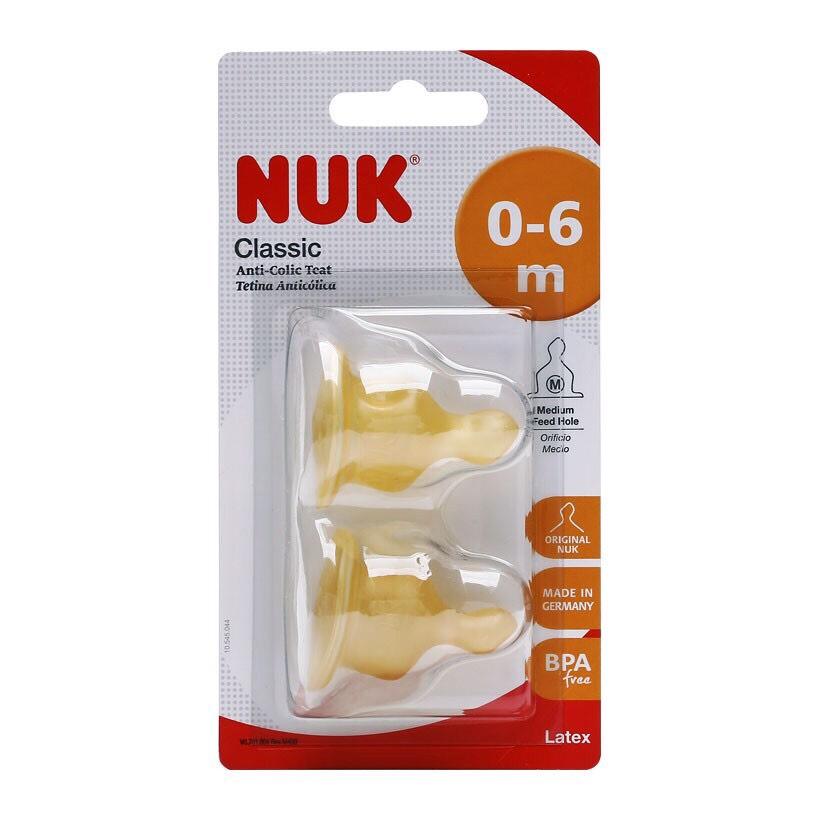 BỘ 2 NÚM TY NUK CỔ HẸP