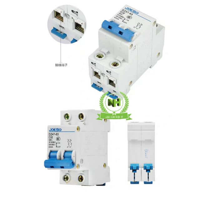 Aptomat 2Pha 2TEP hộ gia đình DZ47-63
