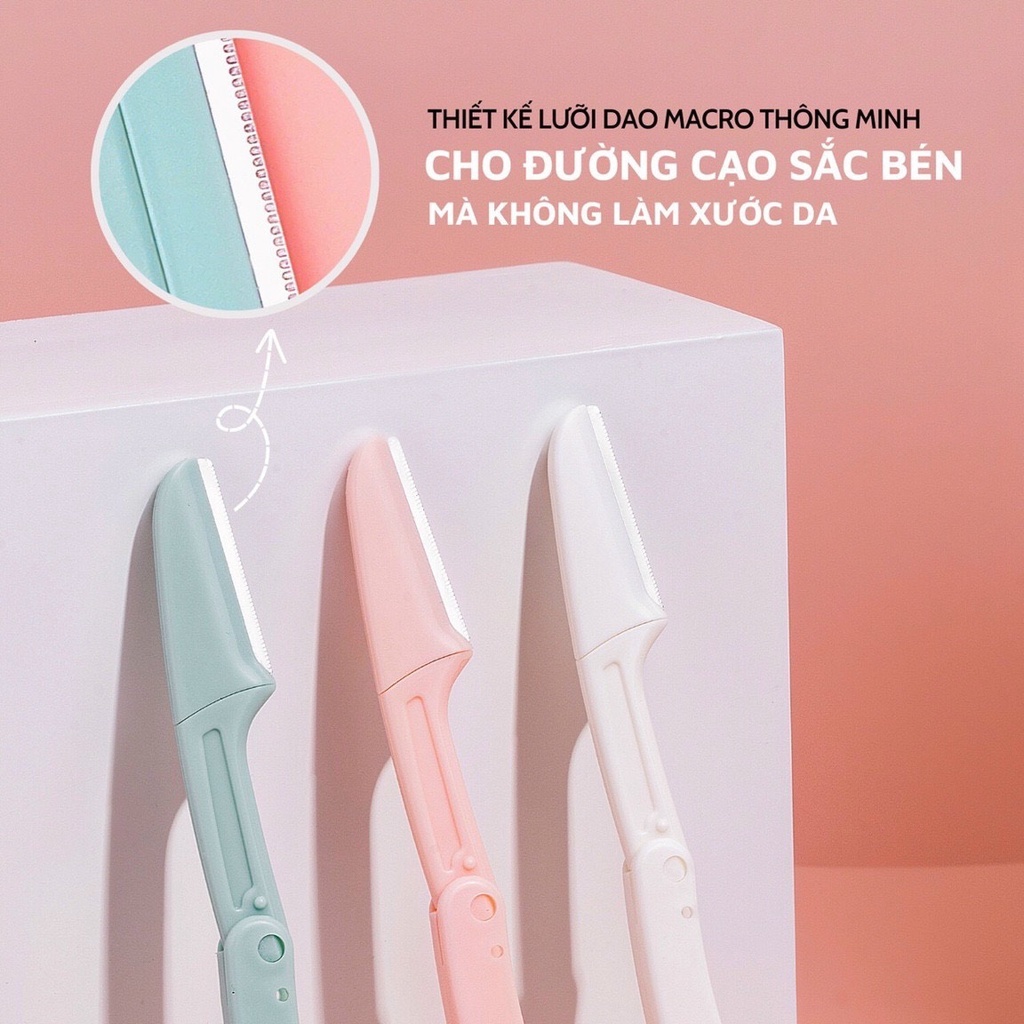 Set 3 dao cạo lông mày Habaria Eyebrow Smart Trimmer