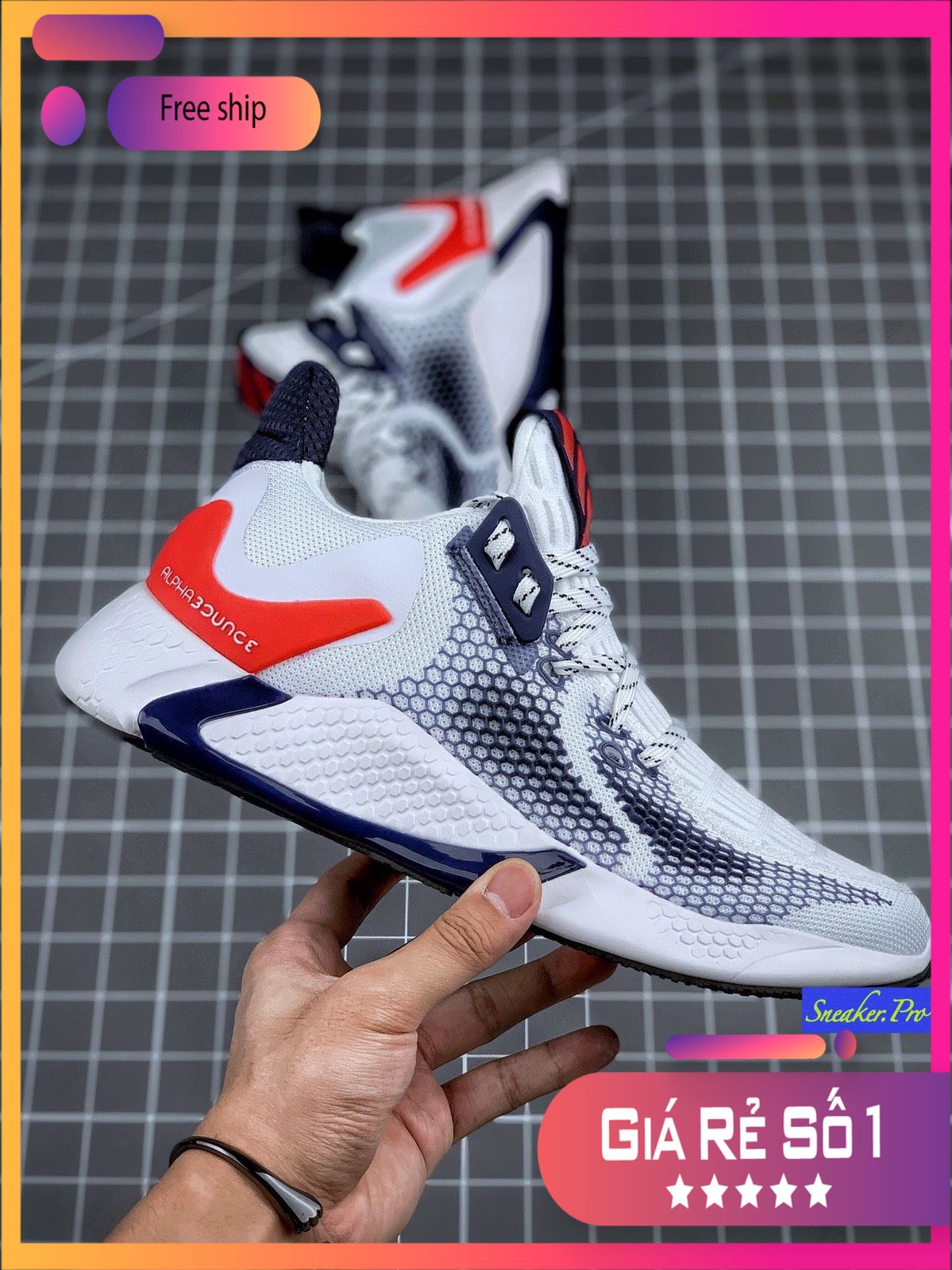 [FreeshipMAX] (VIDEO CẬN CẢNH) Giày thể thao sneaker nam nữ ALPHABOUNCE instinct M 2020 trắng