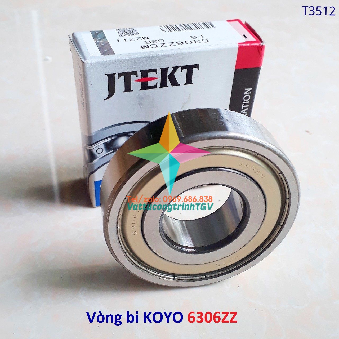 Vòng bi máy giặt 6306ZZ( KT 72mm x 30mm x 19mm)