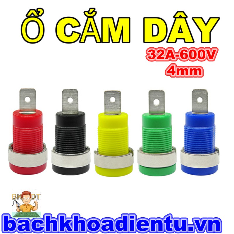 Ổ cắm dây bắp chuối 4mm
