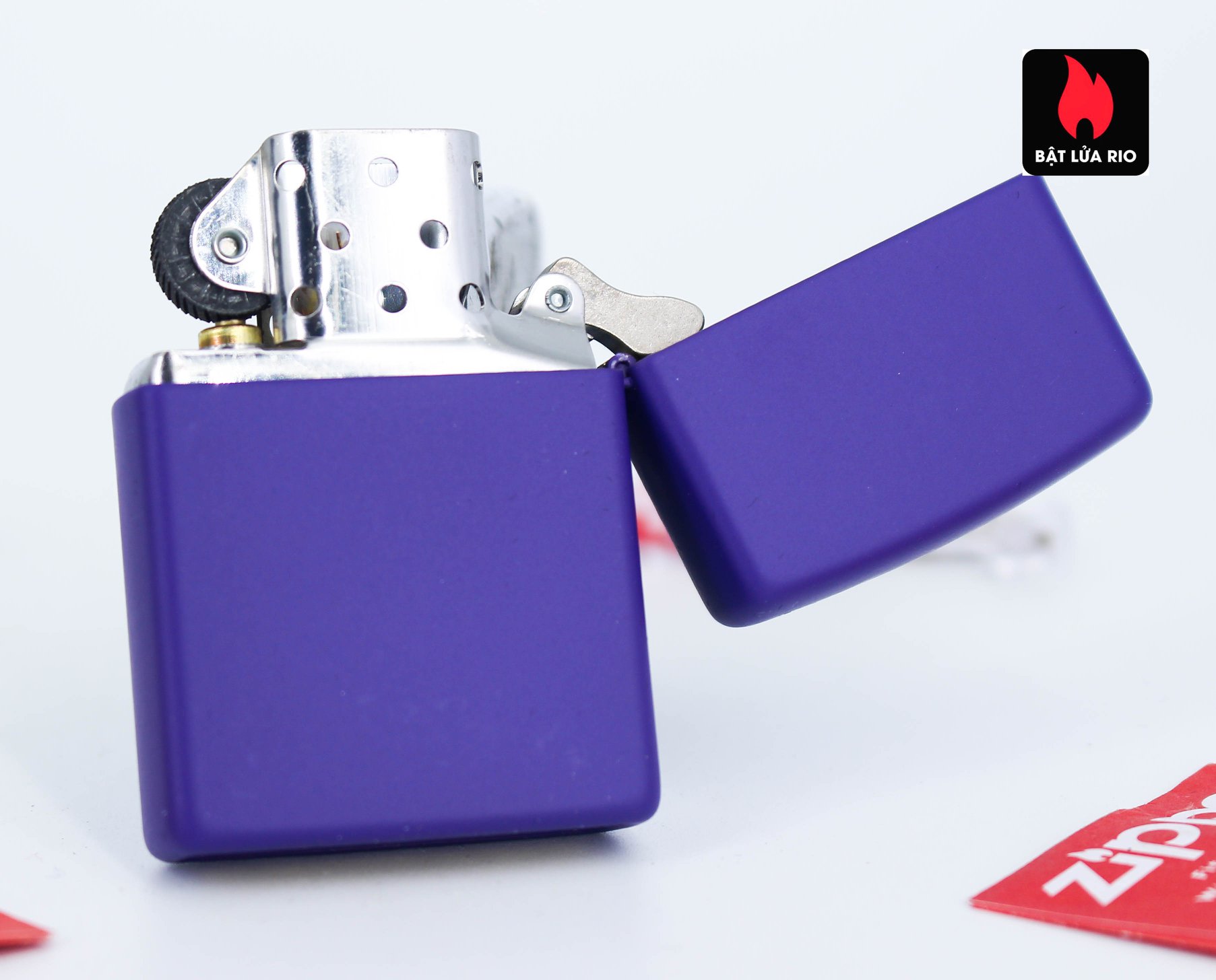 Bật lửa Zippo 237ZL Zippo Purple Matte Zippo Logo