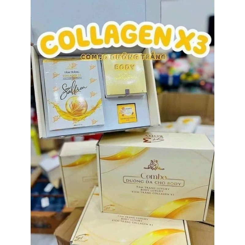 Combo dưỡng da body x3 collagen Đông Anh ( 3sp kèm phiếu cào )