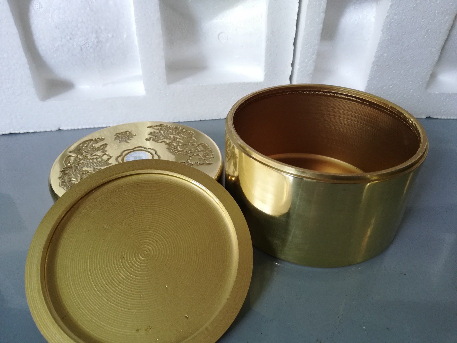 Bộ Tráp trầu Long Phụng bằng đồng