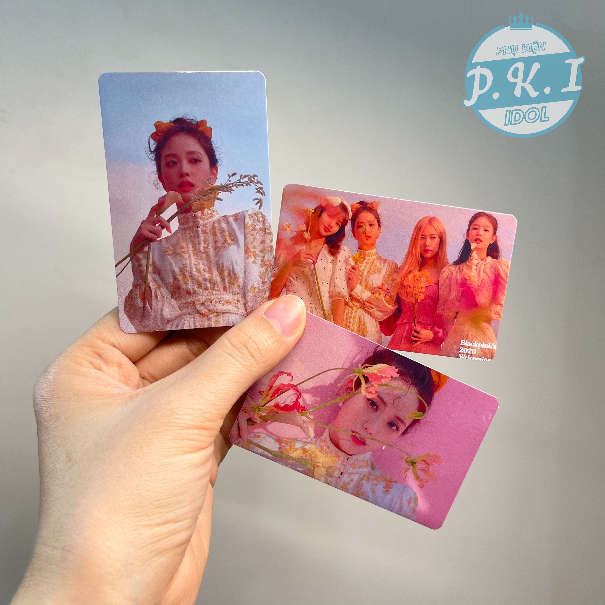 Set 9 Card BlackPink Welcoming Collection - Ép Lụa Bo Góc